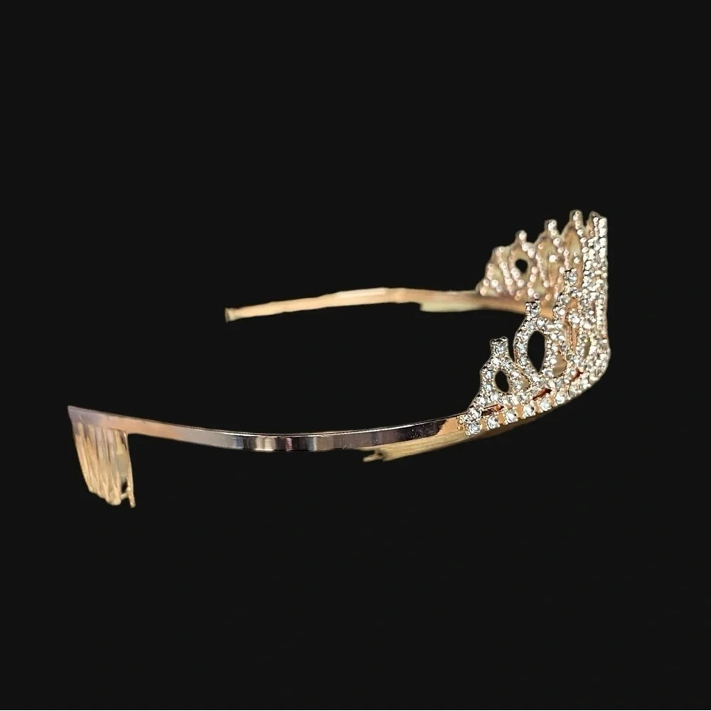 🌻Happy 16h Birthday Rose Gold Crown Tiara One Size and Cake Topper_3